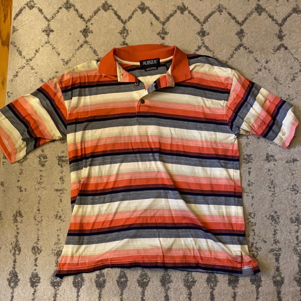 Aureus Striped Polo S